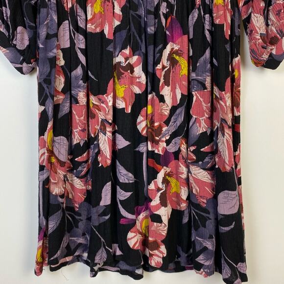 Umgee Floral Mixed Print Peasant Dress Size Small - Picture 5 of 11